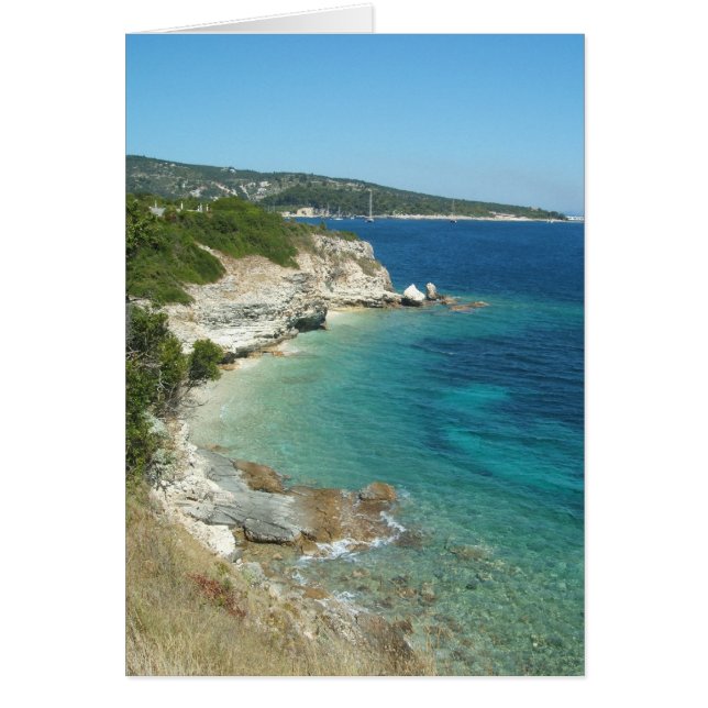 Grekiska Kusten II Hälsningskort (Framsidan)