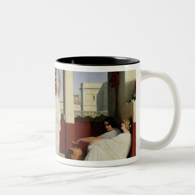 Grekiska kvinnor på fontänen, 1841 Två-Tonad mugg (Höger)