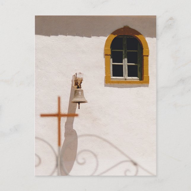 Grekiska kyrkan med Kor sparat datum Meddelande Vykort (Framsida)