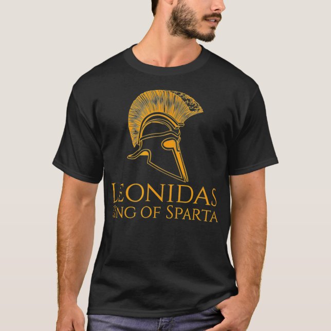 Grekiska Leonidas Kung i Sparta T Shirt (Framsida)
