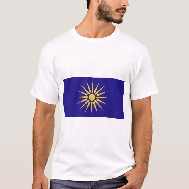 Grekiska Makedonien, Grekland Tee Shirt (Framsida)