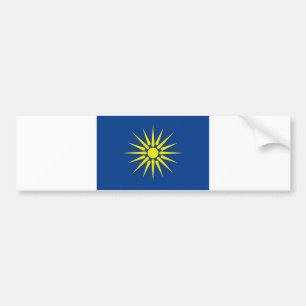 grekiska makedonien region flagga grekland land bildekal