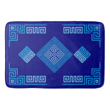 Grekiska Meander - Grekiska Nyckel - blå nyanser