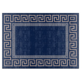 Grekiska Meander - Grekiska Nyckel - Blå och beige