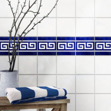 Grekiska Meander Nyckel Gräns Tile