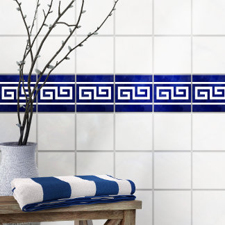 Grekiska Meander Nyckel Gräns Tile Kakelplatta