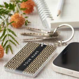 Grekiska Meander Nyckel H Brown, ditt namn, person