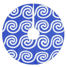 Grekiska Meander Nyckel Vinkara Mönster Blue