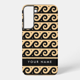 Grekiska Meander Nyckel, Wave Nyckel, Brown, ditt 