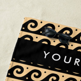 Grekiska Meander Nyckel, Wave Nyckel, Brown, ditt 