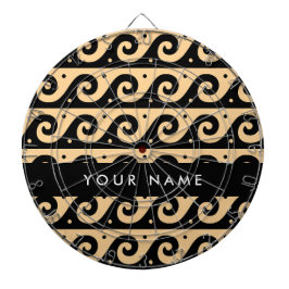 Grekiska Meander Nyckel, Wave Nyckel, Brown, ditt  Darttavla