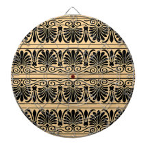 Grekiska Medelhavsområdet Arabesque Mönster Brown