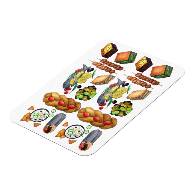 Grekiska Middagen för livsmedel i Medelhavet Magnet (Vänstra Sidan)