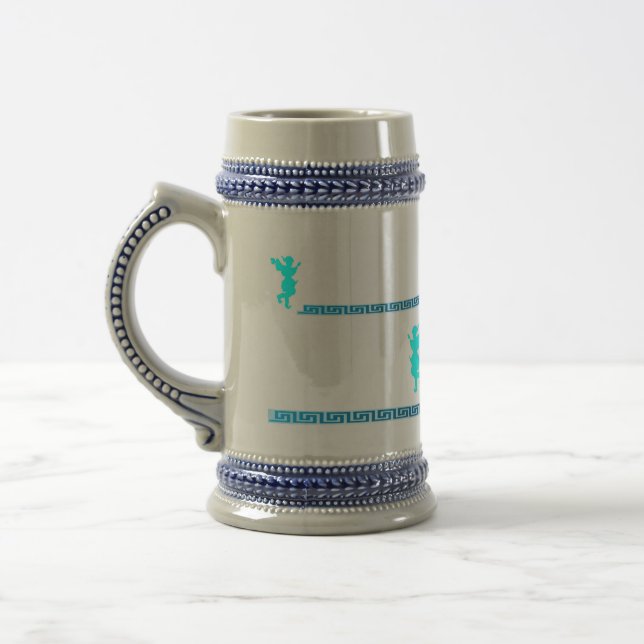 Grekiska Mugg/Nyckel med Evzone Sejdel (Vänster)