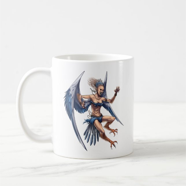 Grekiska Mythology Harpy Kaffemugg (Vänster)