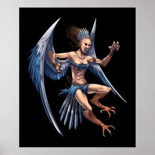 Grekiska Mythology Harpy Poster