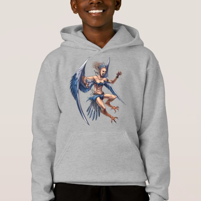 Grekiska Mythology Harpy T Shirt (Framsida)