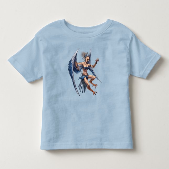 Grekiska Mythology Harpy T Shirt (Framsida)