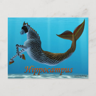 Grekiska Mythology Postcards: Hippocampus Vykort