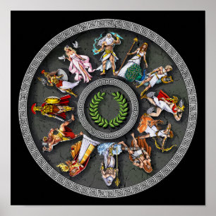Grekiska mytologigudar poster