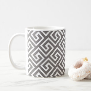 Grekiska Nyckel Classic Square Swirl Mönster Kaffemugg
