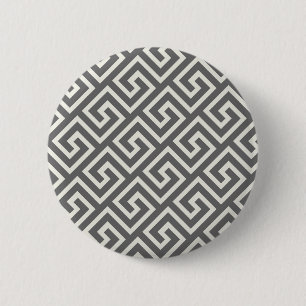 Grekiska Nyckel Classic Square Swirl Mönster Knapp