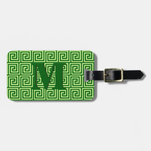 Grekiska Nyckel, emerald grönt och kalk Bagagebricka