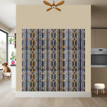 Grekiska Nyckel-plattan för marinblått och Guld Kakelplatta<br><div class="desc">Hans panel har ett klassiskt grekiskt nyckel mönster i ett sofistikerat marinblått och guld färg. Den geometriska designen tillför en aning elegans och tidlös stil till alla utrymmen. Perfekt för att skapa en funktionsvägg, ett bakslag eller en dekorativ accent. Den högkvalitativa utskriften säkerställer ett sjudande färg och vassa detaljer som...</div>