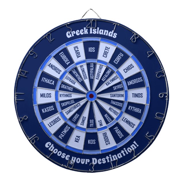 Grekiska öarna Dartboard Darttavla (Framsidan)