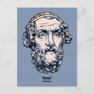 Grekiska offerter - Homer Vykort