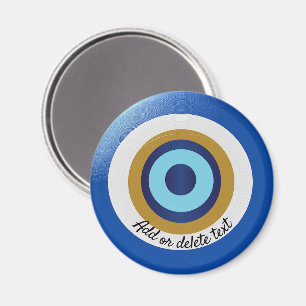 Grekiska Öga-design, lägg bara till text Magnet