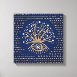 Grekiska Öga Träd - Mati Mataki - Matiasma Canvastryck