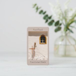 Grekiska ökyrkan med Kor och Bell Paxos Visitkort