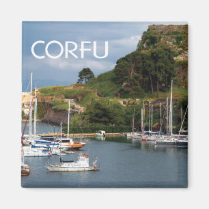 Grekiska ön Corfu Photo Magnet