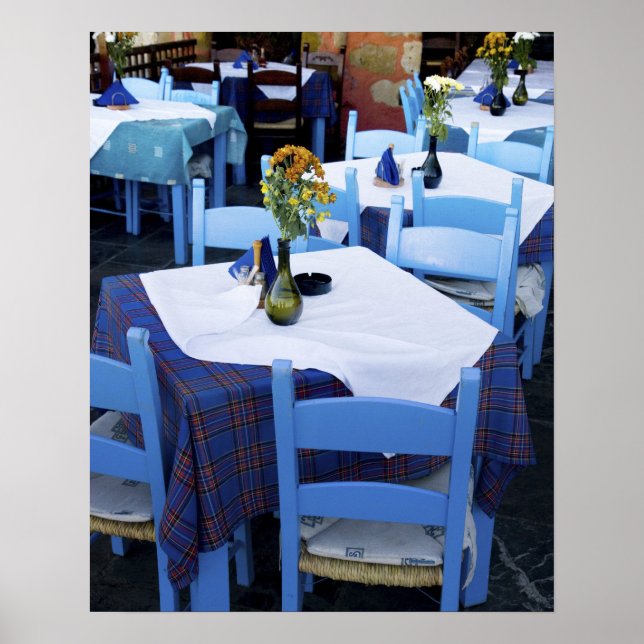 Grekiska ön Kreta och den gamla staden Chania Poster (Framsidan)