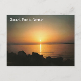 Grekiska ön Paros Postcard Vykort