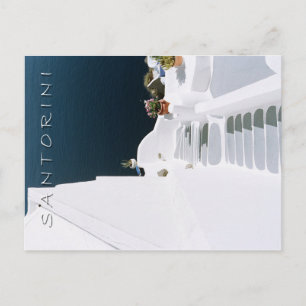 Grekiska ön santorini vykort