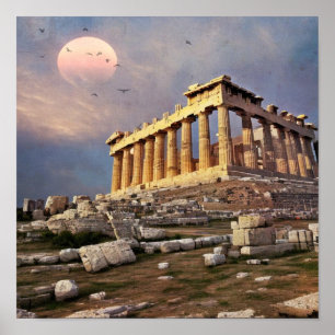 Grekiska Parthenon Poster
