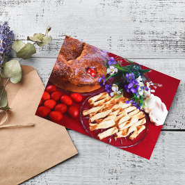 Grekiska Påsk Food Påsk-kortet Helgkort