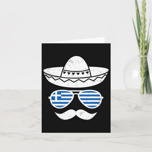 Grekiska Påsk Sungles Cinco de Mayo Mexican Boys t Kort (Framsida)