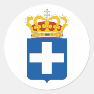 Grekiska Royalet Arm, Grekland Runt Klistermärke
