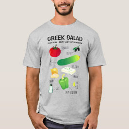 Grekiska saladingredienser - en smak av solsken t shirt