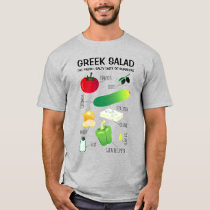 Grekiska saladingredienser - en smak av solsken t shirt