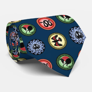 Grekiska sköldar: Bull, Snake, Hawk, Octopus Slips