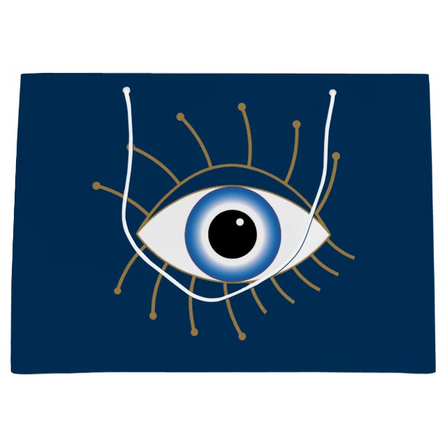 Grekiska städet Öga med blåvita Guld (Framsidan)