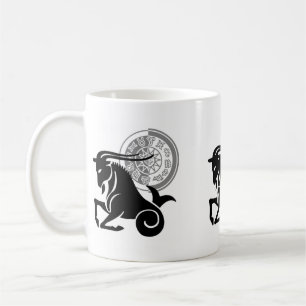 Grekiska stil Capricorn Sea-getbilder Kaffemugg