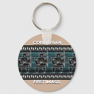 Grekiska Svarta Figur-gardet Nyckelring