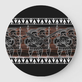 Grekiska Svarta Figur-trupper Stor Klocka