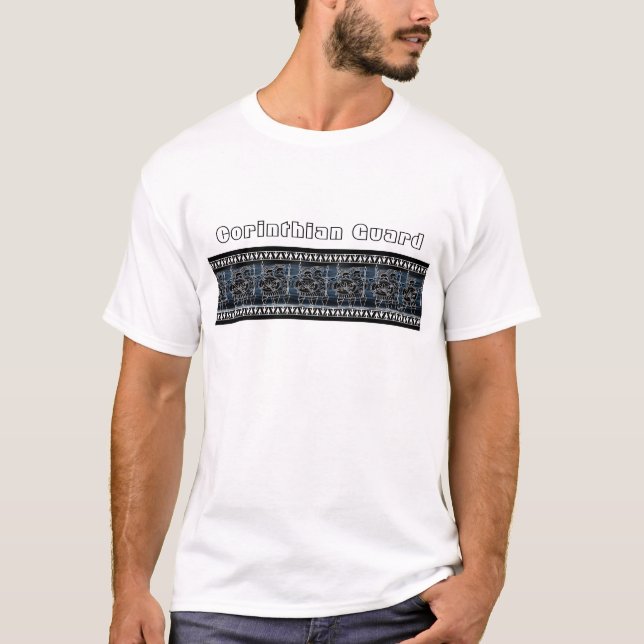 Grekiska Svarta Figur-trupper T-shirt (Framsida)
