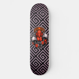 Grekiska symboler Minotaur Krigare Odjur Mini Skateboard Bräda 18,5 Cm